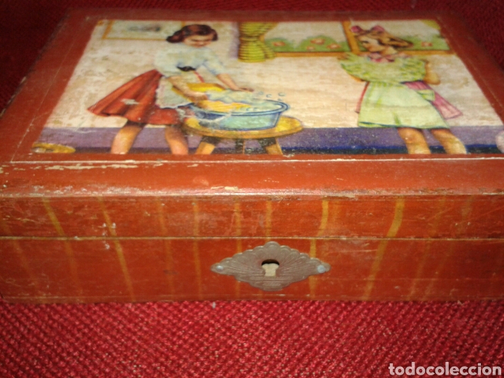 Antig&uuml;edades: ANTIGUA CAJA LITOGRAFIA - Foto 3