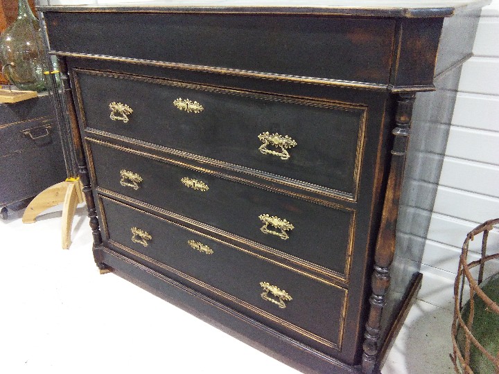Antig&uuml;edades: C&Oacute;MODA CAJONERA ISABELINA - Foto 3