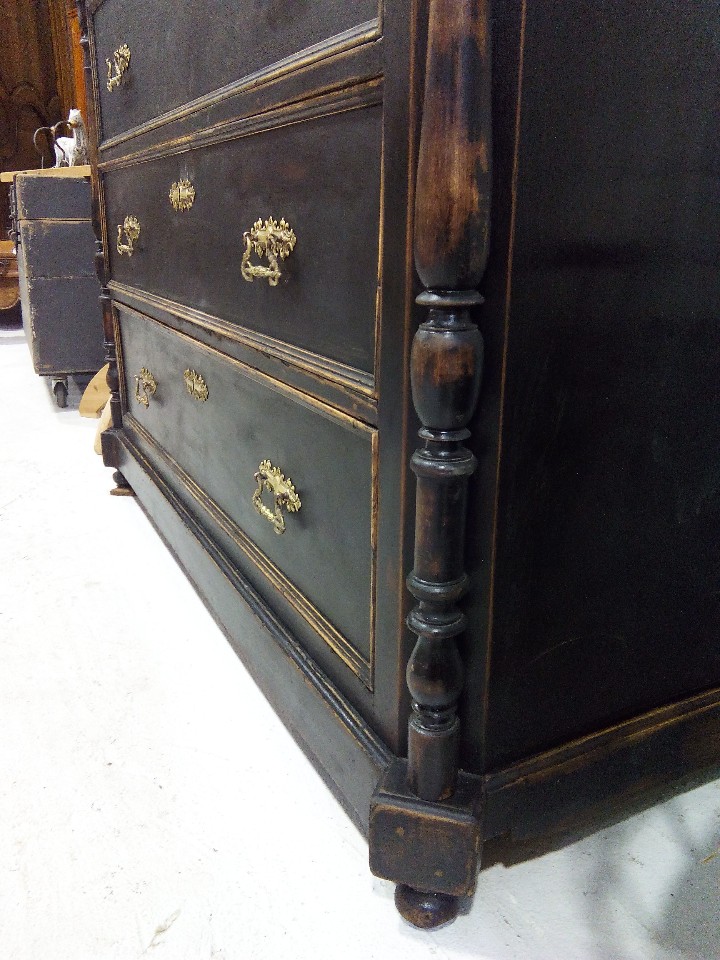 Antig&uuml;edades: C&Oacute;MODA CAJONERA ISABELINA - Foto 5