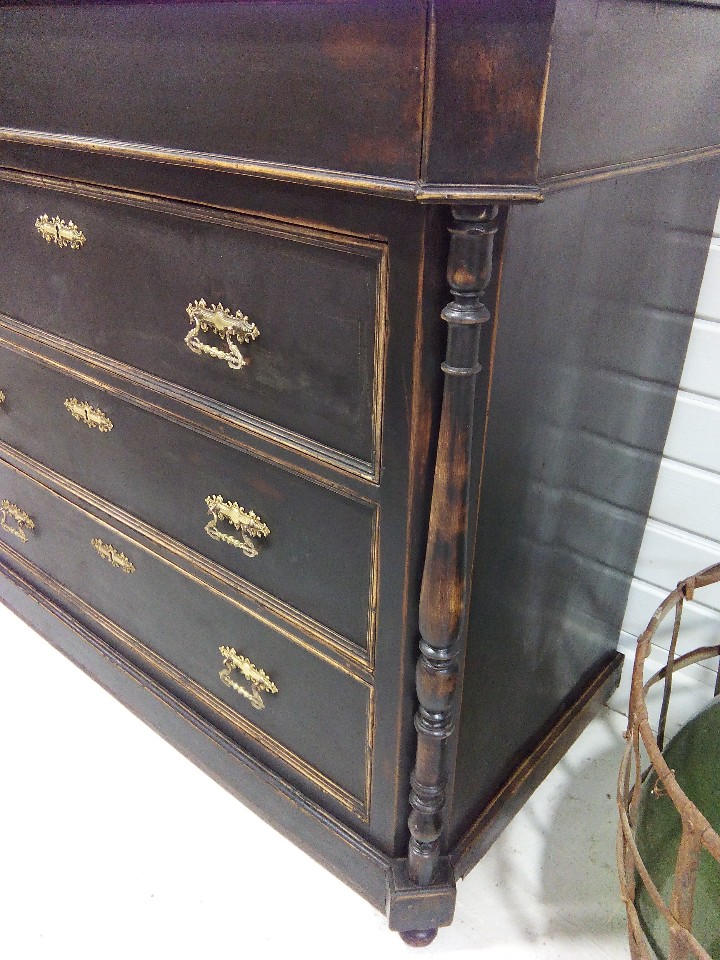 Antig&uuml;edades: C&Oacute;MODA CAJONERA ISABELINA - Foto 6