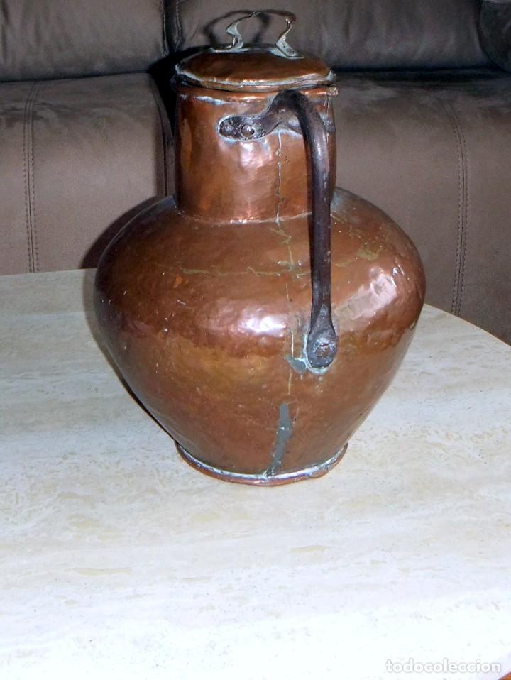 Antig&uuml;edades: C&Aacute;NTARO ANTIGUO DE COBRE - Foto 2