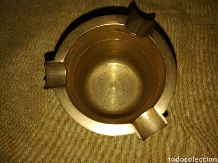 Antig&uuml;edades: Cenicero Almirez en bronce. - Foto 3