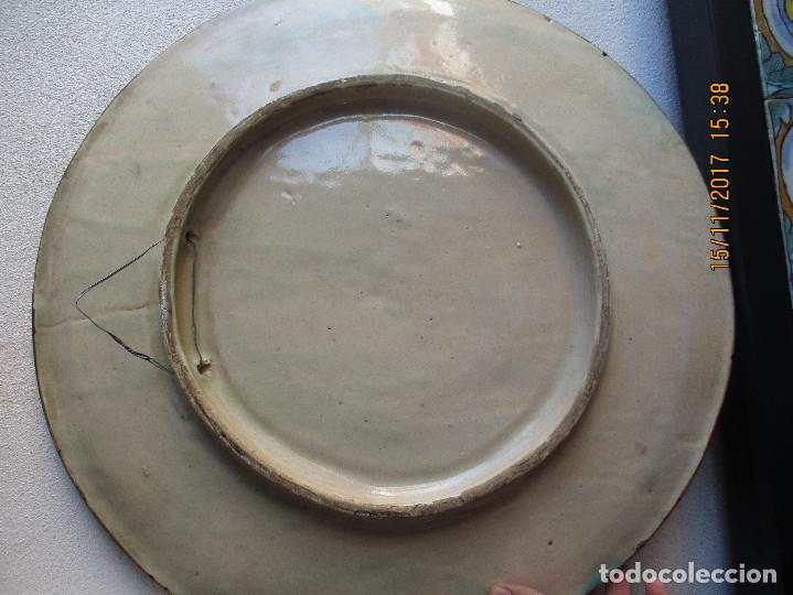 Antig&uuml;edades: Plato cuerda seca siglo XIX - Foto 3