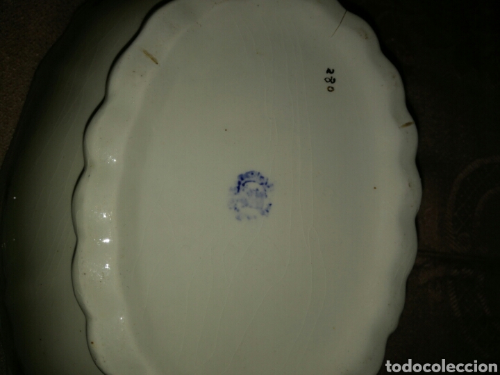 Antig&uuml;edades: Sopera de loza marca ilegible - Foto 5