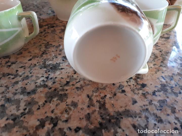 Antig&uuml;edades: antiguo juego de cafe, efectos anacarados - Foto 4