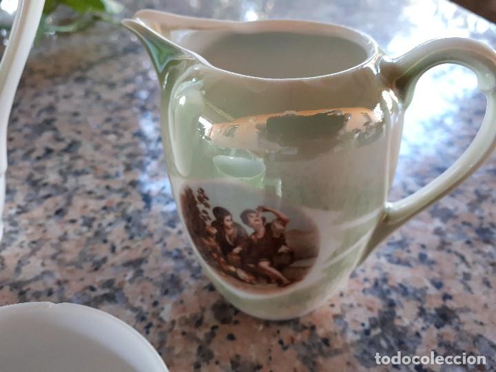 Antig&uuml;edades: antiguo juego de cafe, efectos anacarados - Foto 5