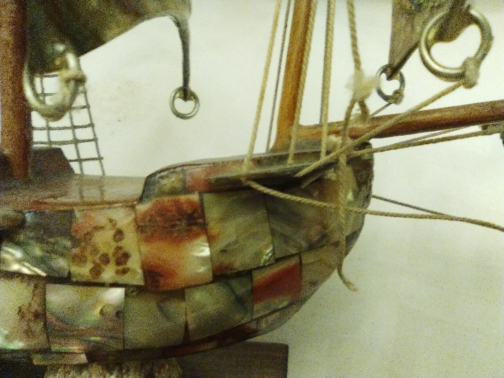 Antig&uuml;edades: ANTIGUO BARCO DE NACAR - Foto 3