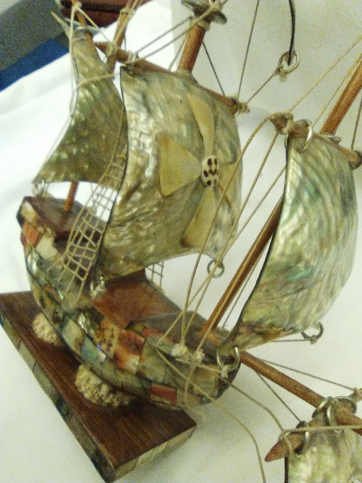 Antig&uuml;edades: ANTIGUO BARCO DE NACAR - Foto 4