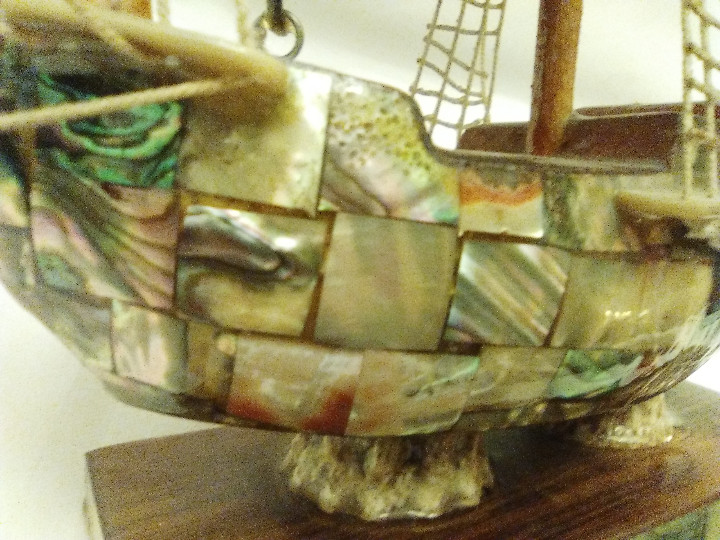 Antig&uuml;edades: ANTIGUO BARCO DE NACAR - Foto 6