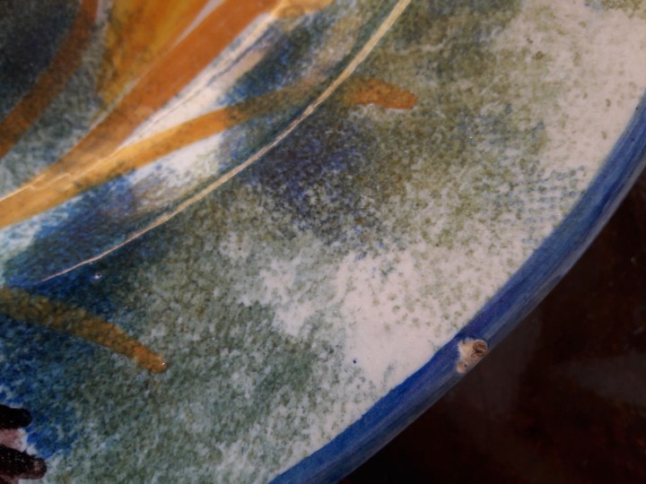 Antig&uuml;edades: Gran plato de cer&aacute;mica de Manises - Foto 3