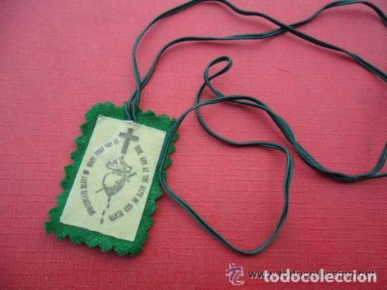 Antig&uuml;edades: ESCAPULARIO DE TELA ANTIGUO - Foto 2