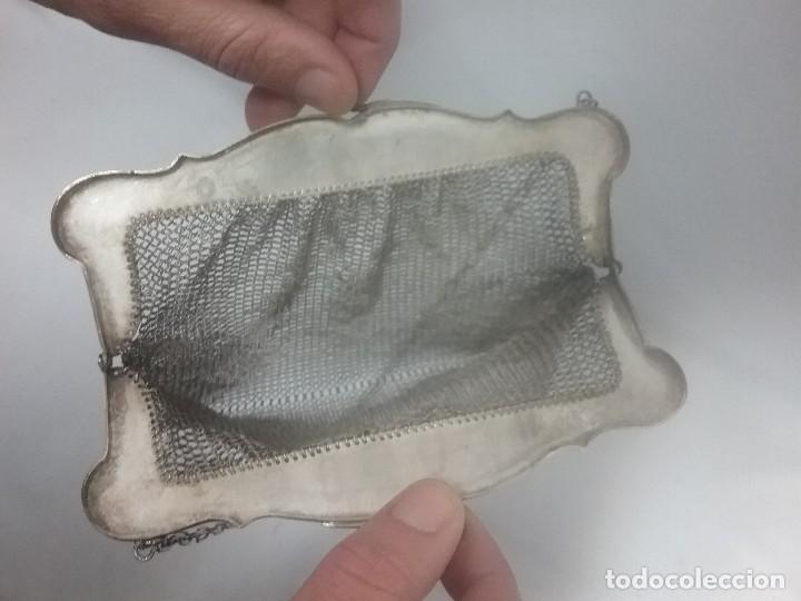 antiguo bolso de malla de plata con separador d - Acheter Sacs anciens sur  todocoleccion