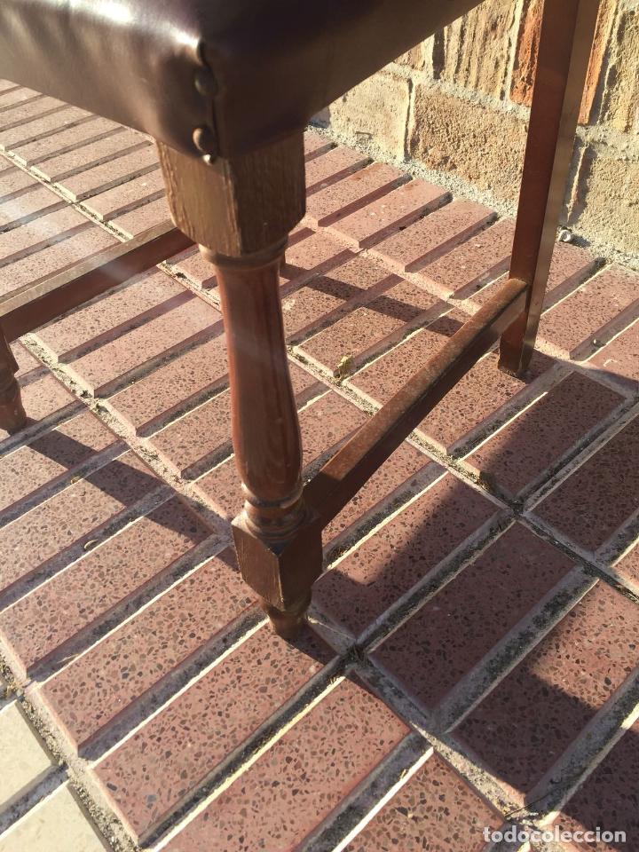 Antig&uuml;edades: SILLA MADERA TAPIZADA - Foto 5