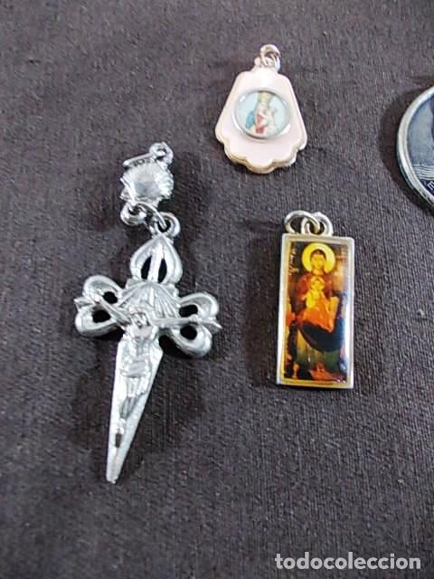 Antig&uuml;edades: LOTE DE MEDALLAS RELIGIOSAS VARIADAS - Foto 4