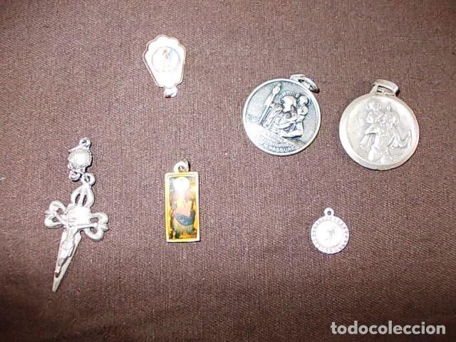Antig&uuml;edades: LOTE DE MEDALLAS RELIGIOSAS VARIADAS - Foto 6