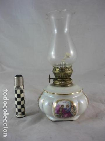 Antig&uuml;edades: Quinque de Porcelana - 18cm - Foto 3
