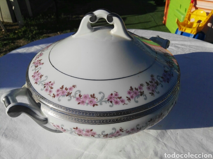 Antig&uuml;edades: Sopera porcelana limoges - Foto 1