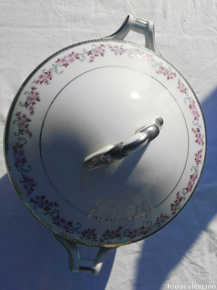 Antig&uuml;edades: Sopera porcelana limoges - Foto 2