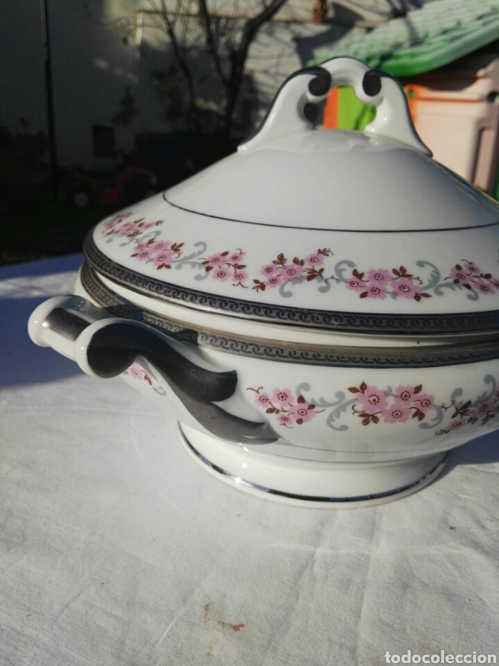 Antig&uuml;edades: Sopera porcelana limoges - Foto 4