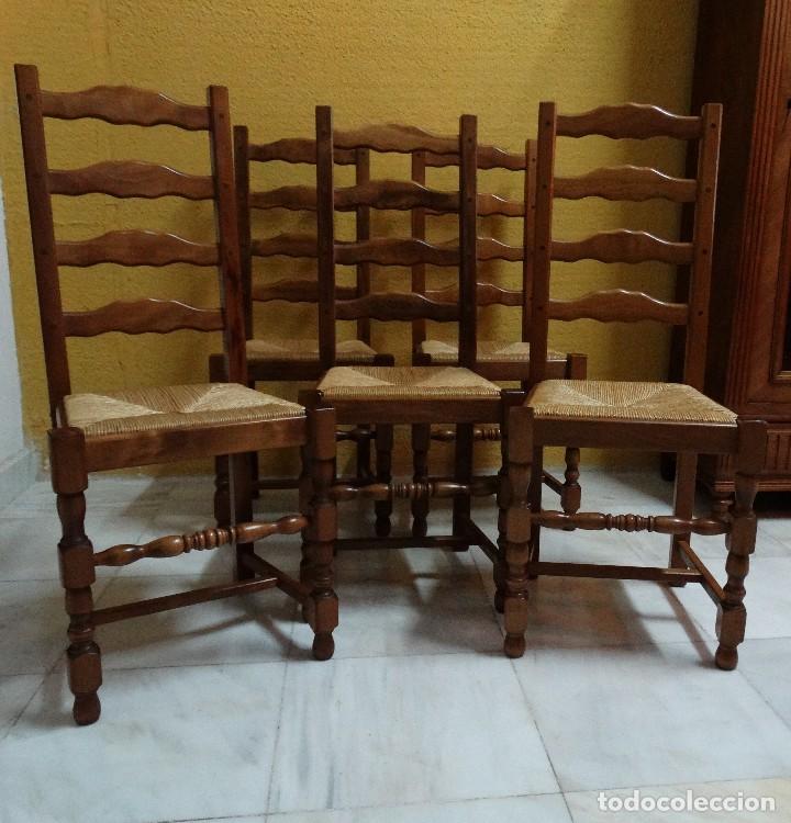 Antig&uuml;edades: 5 Sillas roble. Ref. 5976 - Foto 7