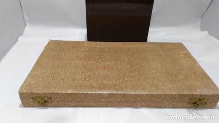 Antig&uuml;edades: Estuche de 3 piezas de trinchar plateadas. - Foto 4