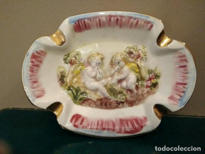 Antig&uuml;edades: PRECIOSO CENICERO CAPODIMONTE. - Foto 1
