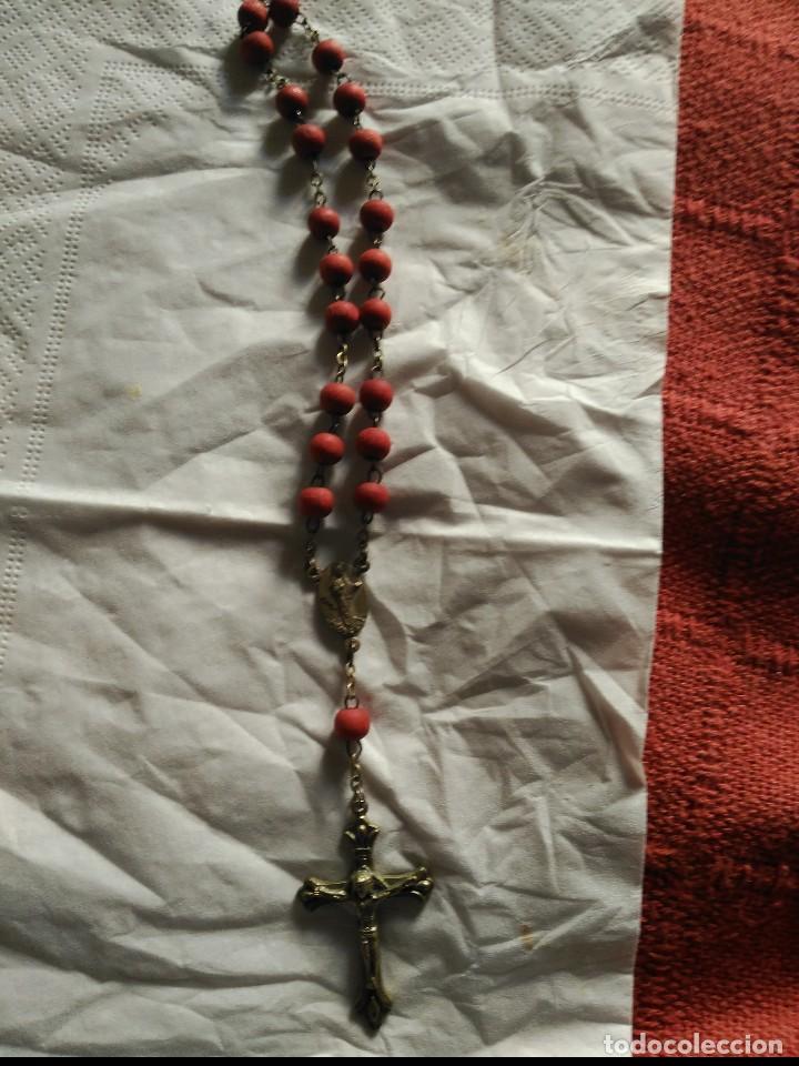 Antig&uuml;edades: rosario madera y metal - Foto 1