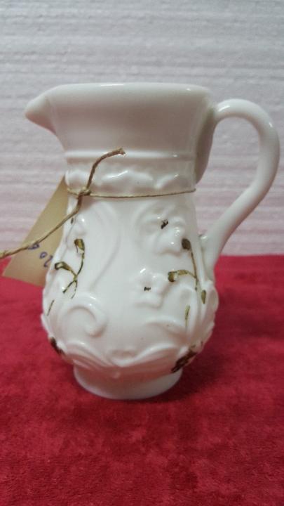 Antig&uuml;edades: JARR&Oacute;N ANTIGUO CRISTAL OPALINA EN BLANCO 5000 - 121 - Foto 4