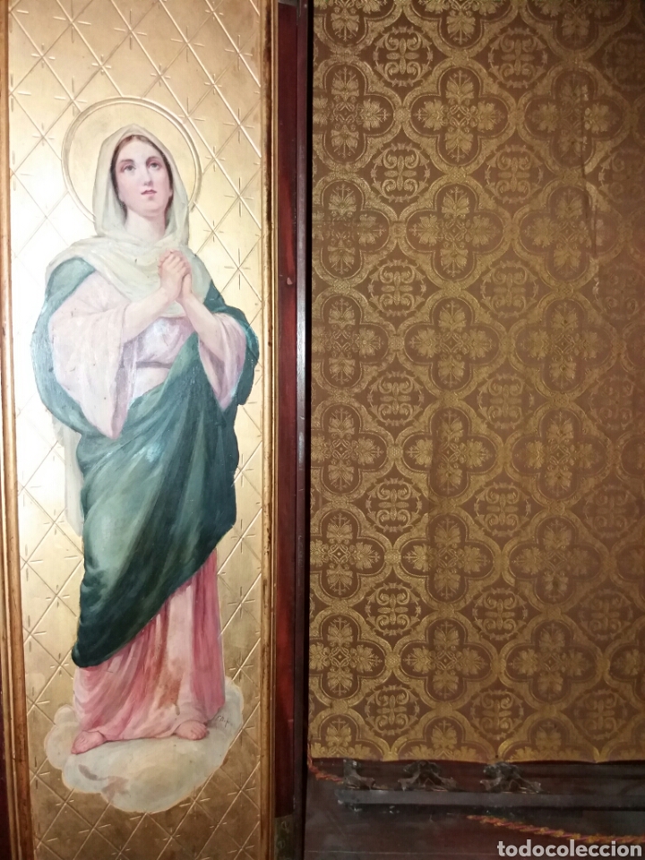 Antig&uuml;edades: ESPECTACULAR CAPILLA ANTIGUA SOBRE MESA - Foto 5