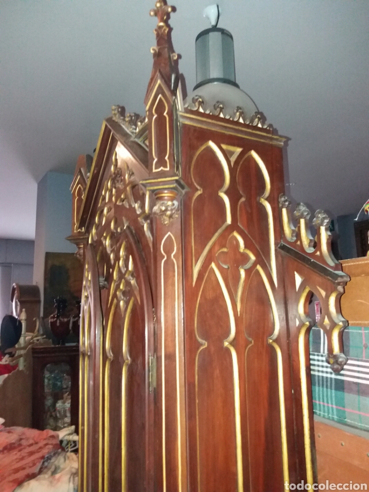 Antig&uuml;edades: ESPECTACULAR CAPILLA ANTIGUA SOBRE MESA - Foto 15