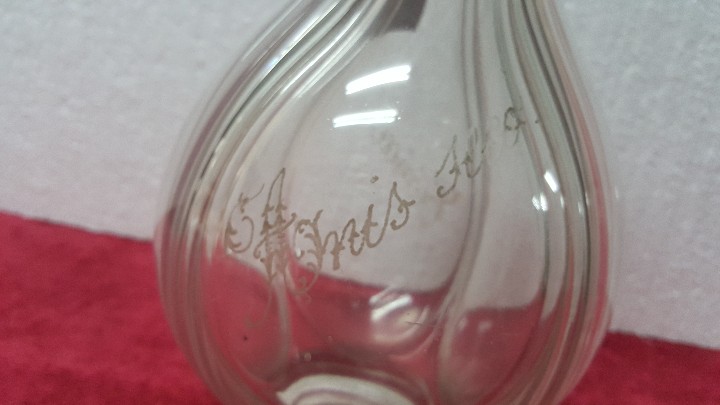 Antig&uuml;edades: BOTELLA ANTIGUA DE CRISTAL COMPARTIMENTOS 5000 - 306 - Foto 6