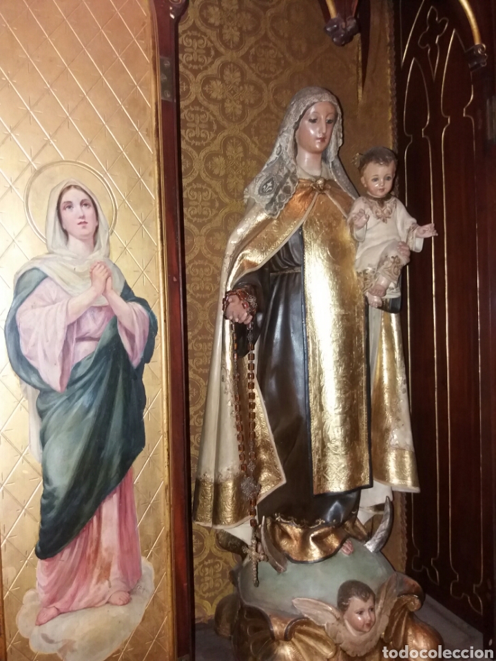 Antig&uuml;edades: ESPECTACULAR CAPILLA ANTIGUA SOBRE MESA - Foto 22