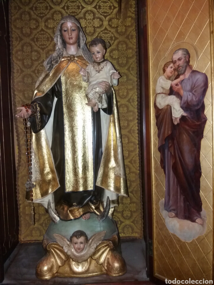 Antig&uuml;edades: ESPECTACULAR CAPILLA ANTIGUA SOBRE MESA - Foto 24