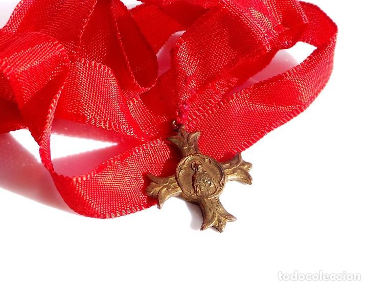 Antig&uuml;edades: MEDALLA DE APOSTOLADO DEL CORAZ&Oacute;N DE JESUS - Foto 2