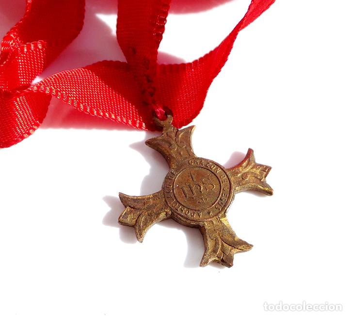 Antig&uuml;edades: MEDALLA DE APOSTOLADO DEL CORAZ&Oacute;N DE JESUS - Foto 4