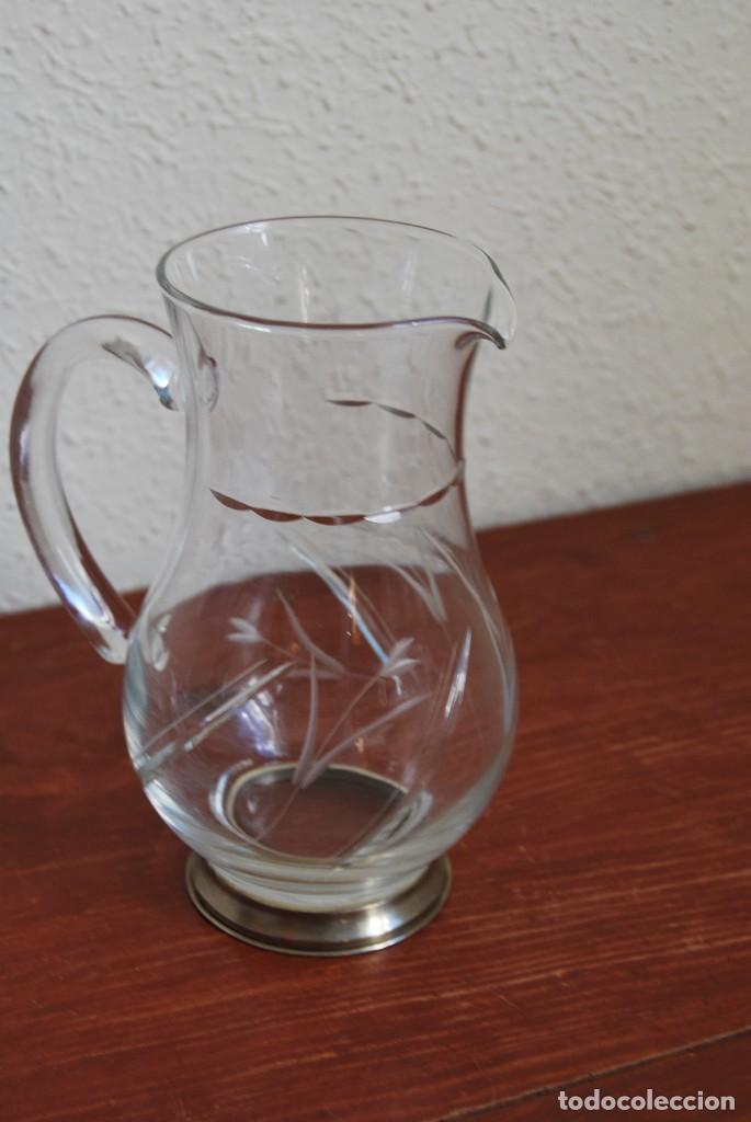 Antig&uuml;edades: JARRA DE CRISTAL TALLADO Y PLATA - Foto 4