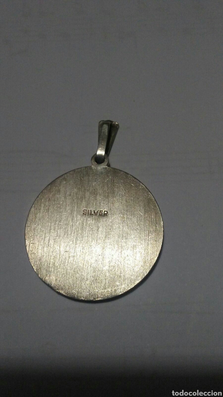 Antig&uuml;edades: Medalla de San Crist&oacute;bal en plata - Foto 2