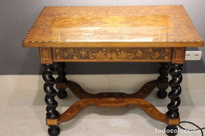 Antig&uuml;edades: MESA HOLANDESA -MARQUETERIA - Foto 2