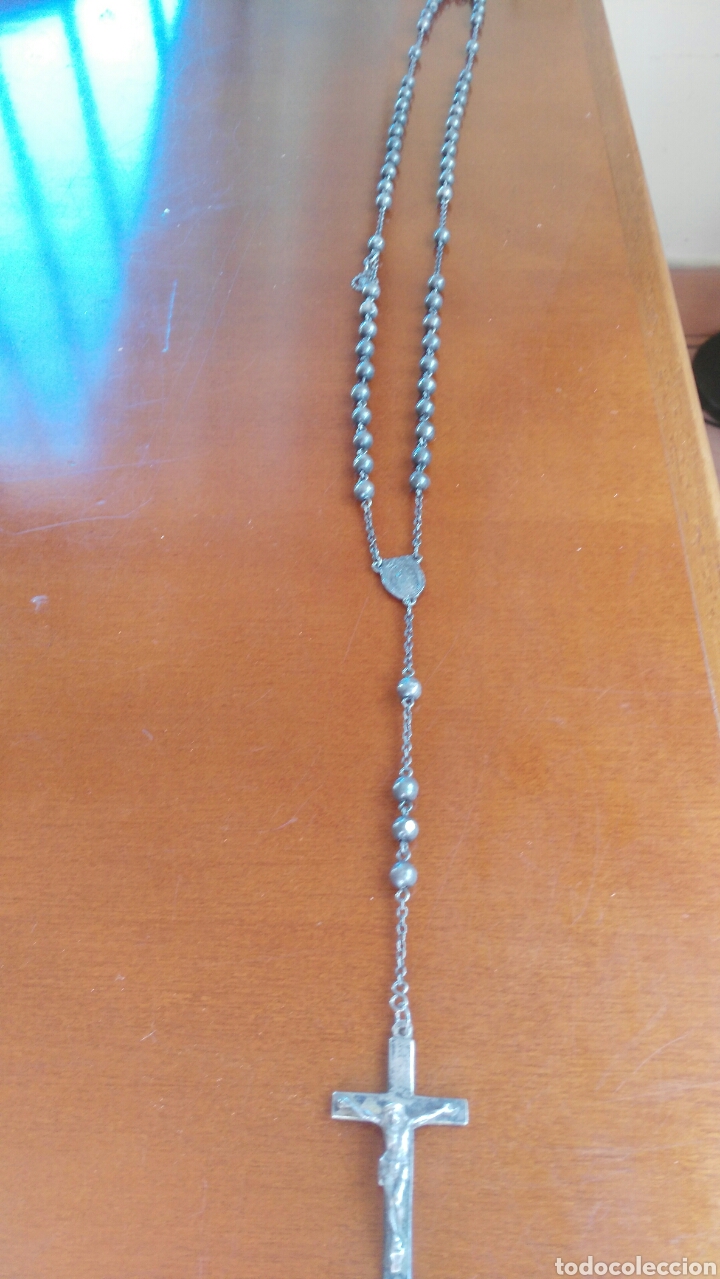 Antig&uuml;edades: Rosario de plata - Foto 2