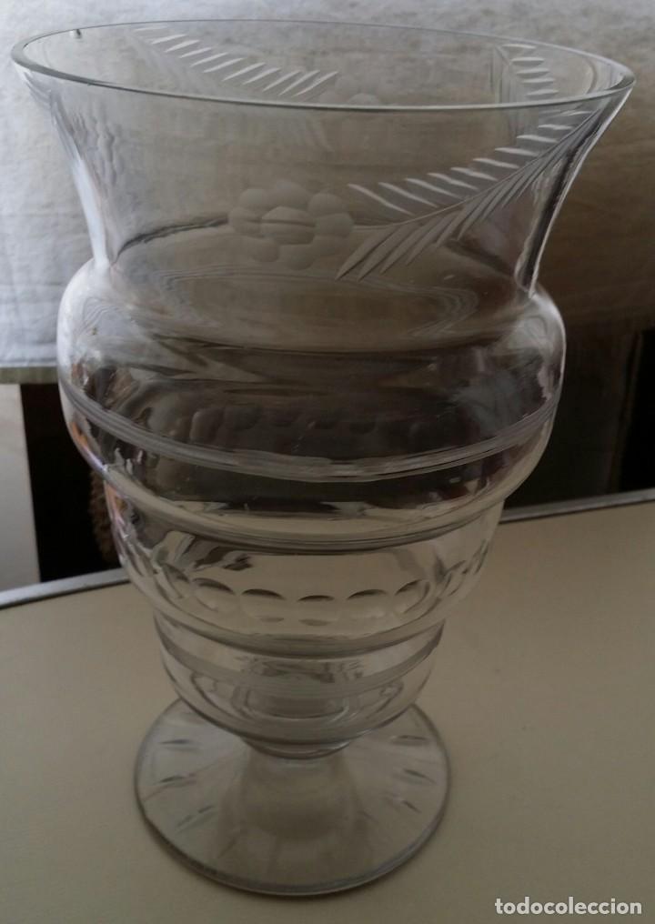 Antig&uuml;edades: JARRON HUERTANO DE CRISTAL DE SANTA LUCIA, CARTAGENA, MURCIA.
