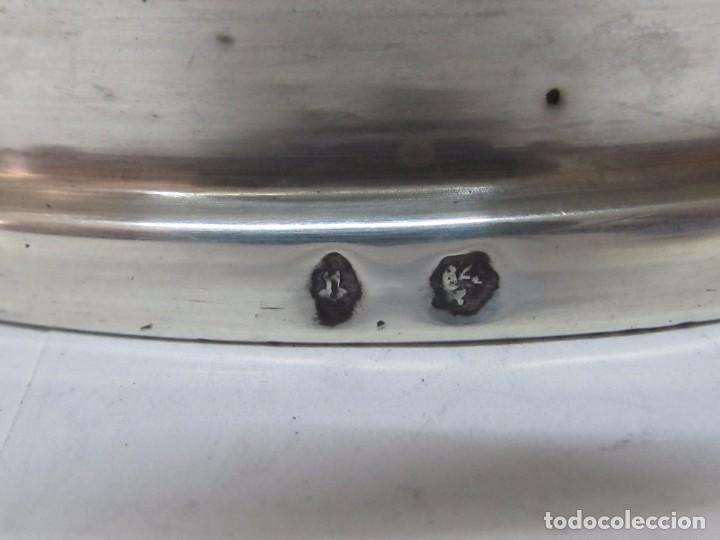 Antig&uuml;edades: CENICERO DE PLATA CON CRISTAL DE MURANO - Foto 3