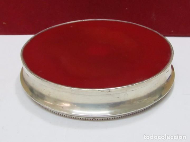 Antig&uuml;edades: CENICERO DE PLATA CON CRISTAL DE MURANO - Foto 4