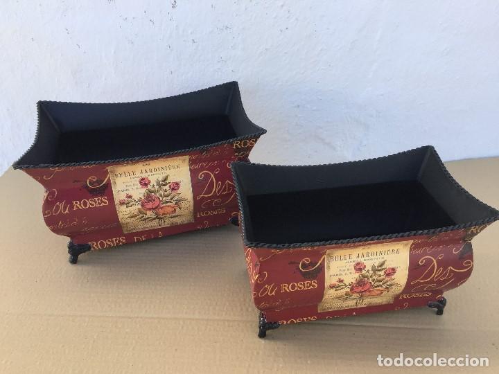 Antig&uuml;edades: JUEGO 2 MACETEROS - Foto 2