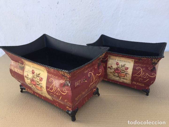 Antig&uuml;edades: JUEGO 2 MACETEROS - Foto 4