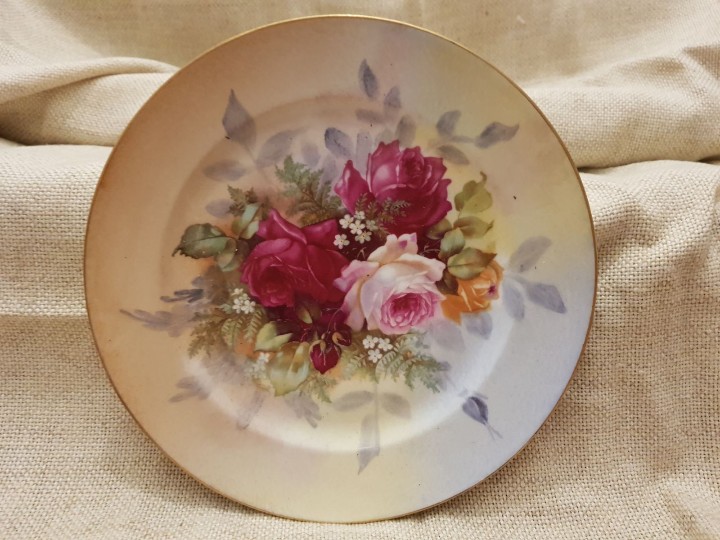 Antig&uuml;edades: Plato decoraci&oacute;n Limoges. - Foto 6