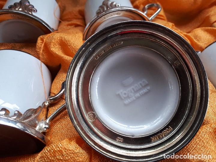 Antig&uuml;edades: juego de cafe con ba&ntilde;o de plata - Foto 5