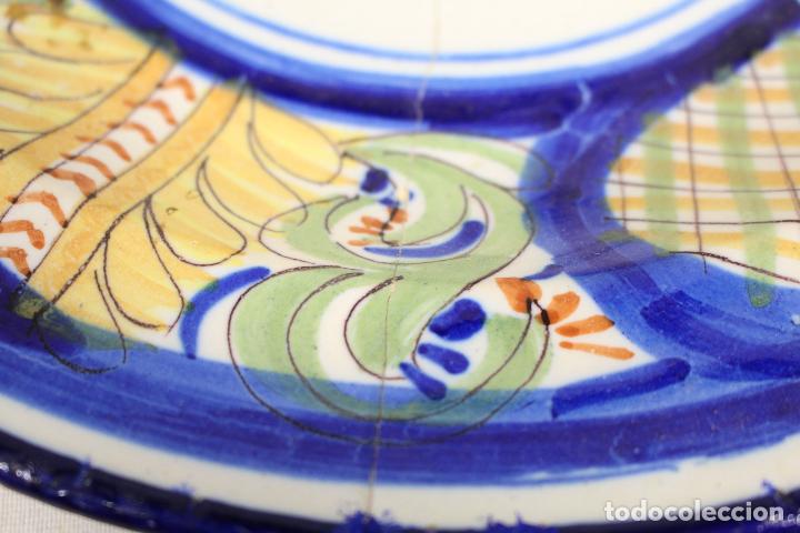 Antig&uuml;edades: plato antiguo de manises la&ntilde;ado - Foto 4
