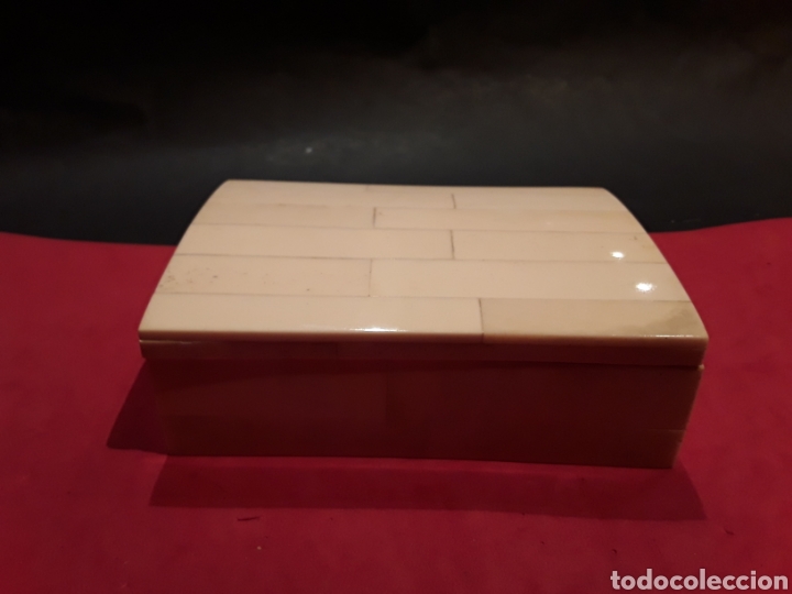 Antig&uuml;edades: Caja rectangular en hueso y madera - Foto 2