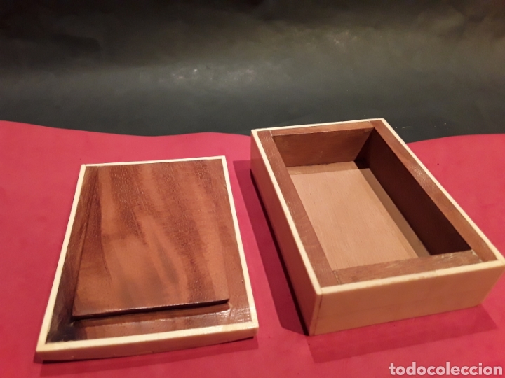 Antig&uuml;edades: Caja rectangular en hueso y madera - Foto 4