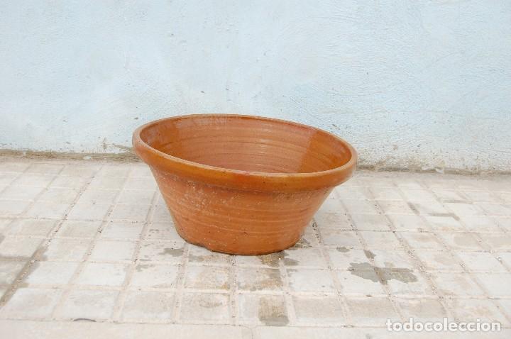 Antig&uuml;edades: Lebrillo de barro cocido interior esmaltado - Foto 3